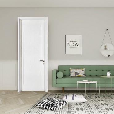 派的门实木复合门MA-008简意-雪影|淡雅奶白|瓷白|金楸|烟熏色|轻奢灰